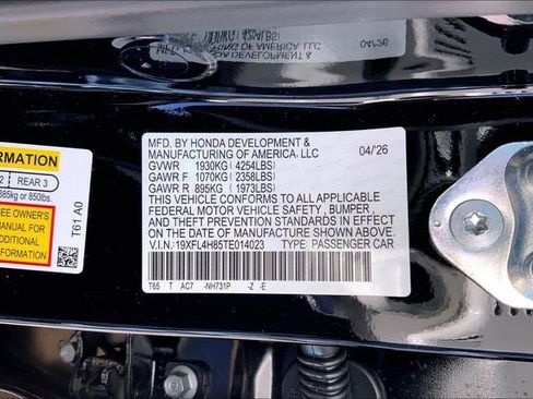 New 2026 Honda Civic Sport image 20