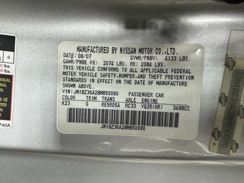 Used 2008 Nissan 350Z Grand Touring image 28