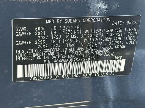 Used 2025 Subaru Ascent Touring AWD/4WD image 29