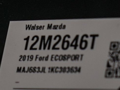 Used 2019 Ford EcoSport SES w/ SES Black Appearance Package AWD/4WD image 30