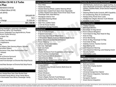 Certified 2025 MAZDA CX-90 3.3 Turbo w/ Premium Plus Pkg AWD/4WD image 36