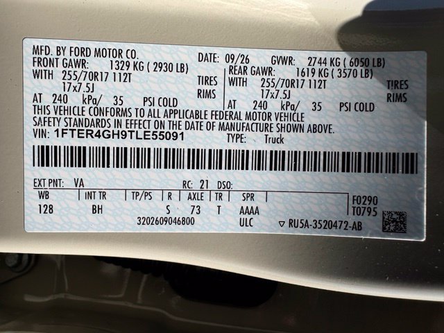 New 2026 Ford Ranger XLT w/ Equipment Group 301A High RWD image 30