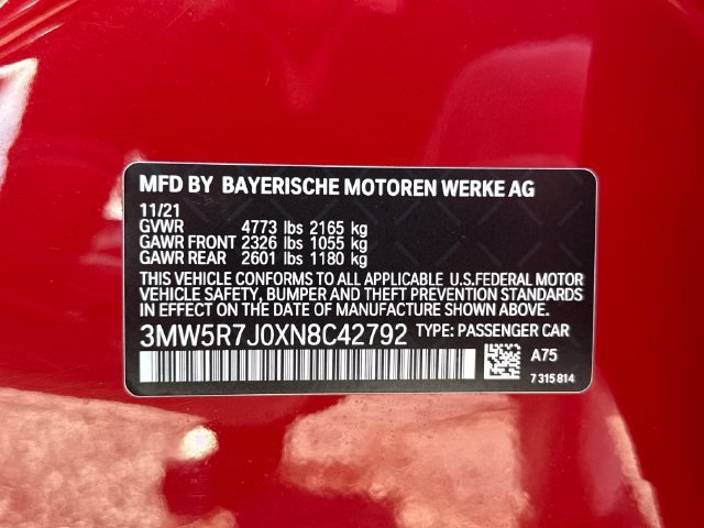Certified 2022 BMW 330i xDrive Sedan w/ Convenience Package AWD/4WD image 30