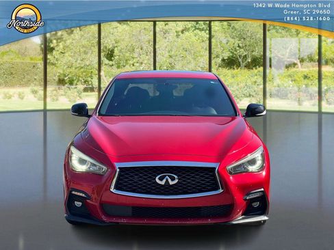 Used 2018 INFINITI Q50 Red Sport 400 w/ Sensory Package (Sport) RWD image 10