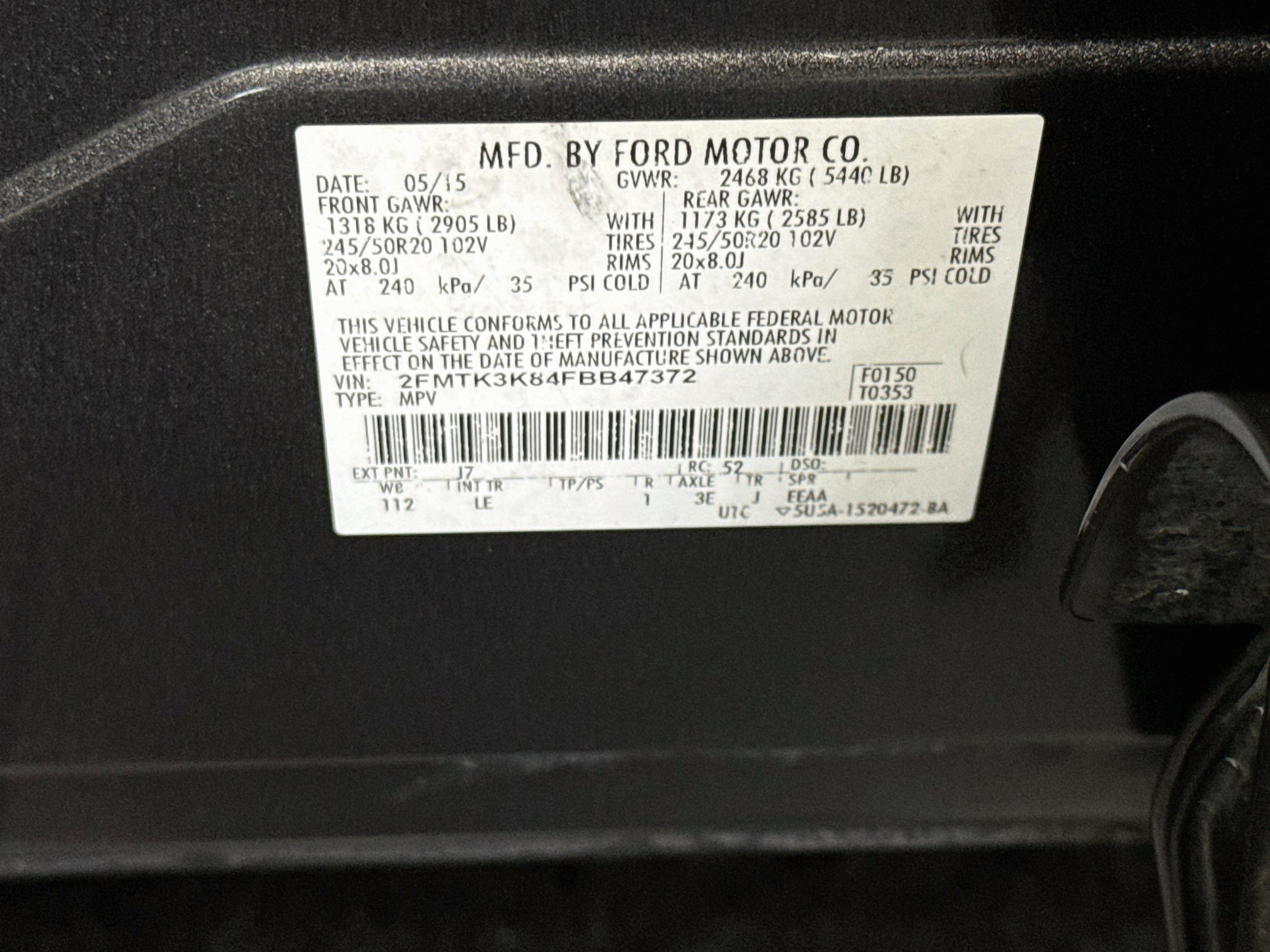 Used 2015 Ford Edge Titanium w/ Technology Package FWD image 12