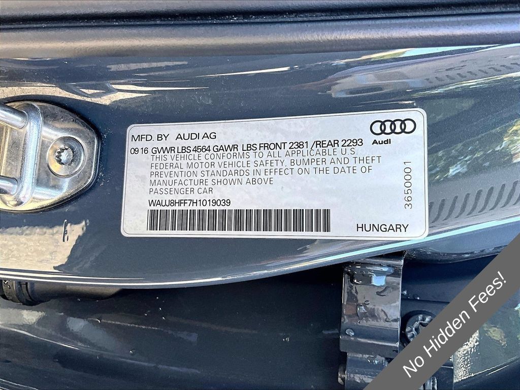 Used 2017 Audi A3 2.0T Premium Plus w/ Premium Plus Package AWD/4WD image 27