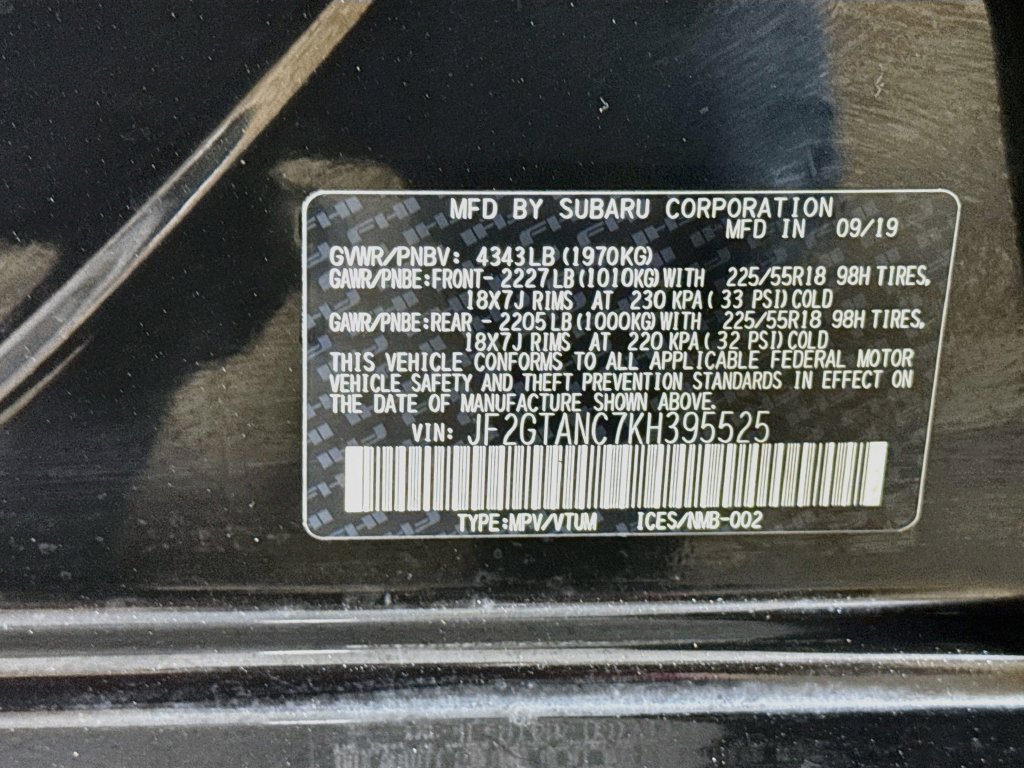 Used 2019 Subaru Crosstrek 2.0i Limited w/ Moonroof Package w/Navigation AWD/4WD image 41