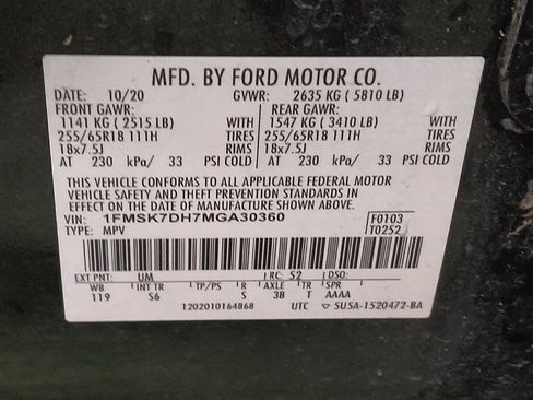 Used 2021 Ford Explorer XLT w/ Equipment Group 202A RWD image 33