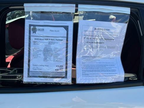 Certified 2025 Acura ADX A-Spec FWD image 37