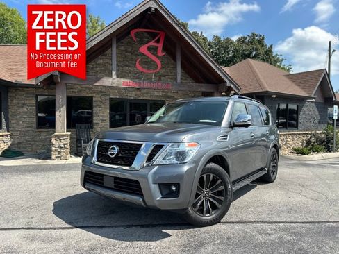 Used 2019 Nissan Armada Platinum w/ Captain's Chairs Package AWD/4WD image 1
