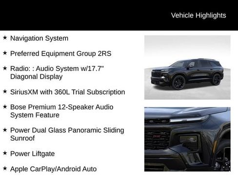 New 2026 Chevrolet Traverse RS AWD/4WD image 17