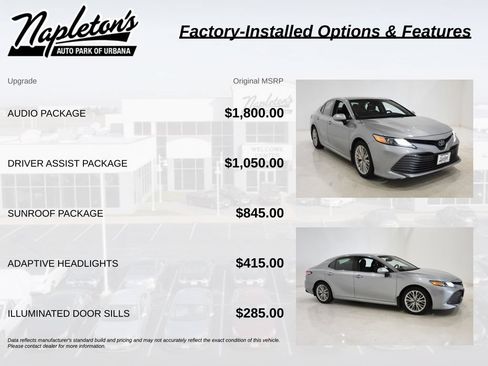 Used 2018 Toyota Camry XLE w/ Audio Package FWD image 4