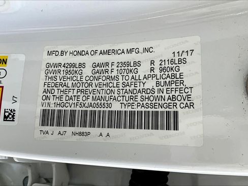 Certified 2018 Honda Accord EX-L image 34