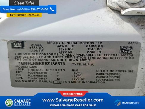 Used 2014 Chevrolet Equinox LTZ AWD/4WD image 17