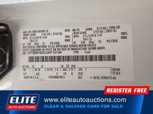 Used 2018 Ford F150 XLT w/ Equipment Group 302A Luxury image 17