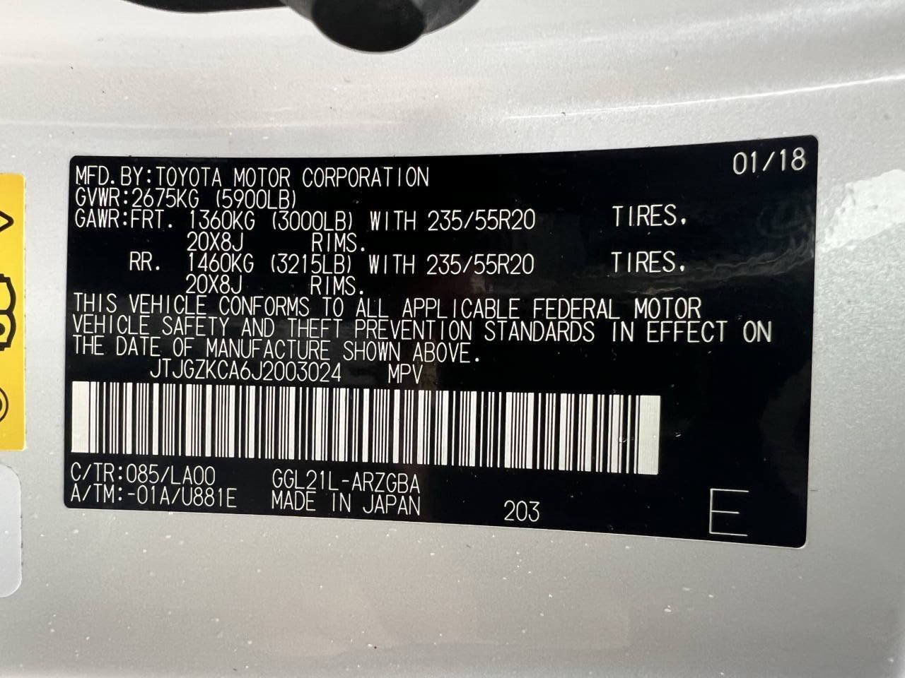 Used 2018 Lexus RX 350L Luxury w/ Accessory Package FWD image 32