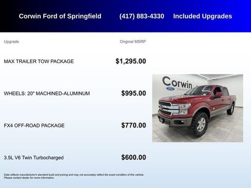 Used 2018 Ford F150 King Ranch w/ Max Trailer Tow Package image 5
