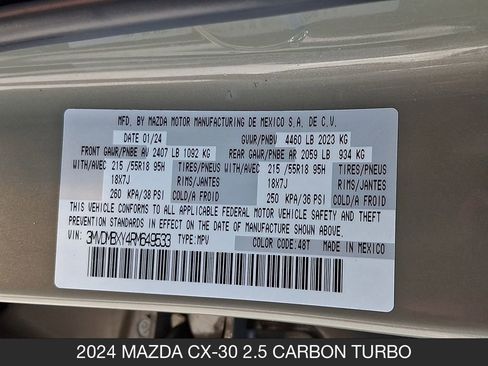 Certified 2024 MAZDA CX-30 Carbon image 28