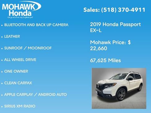 Used 2019 Honda Passport EX-L image 7