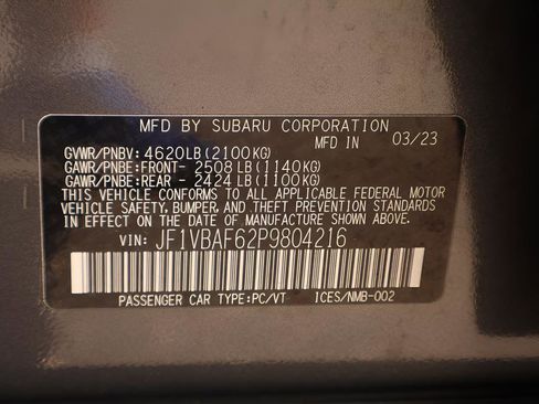 Certified 2023 Subaru WRX Premium AWD/4WD image 27