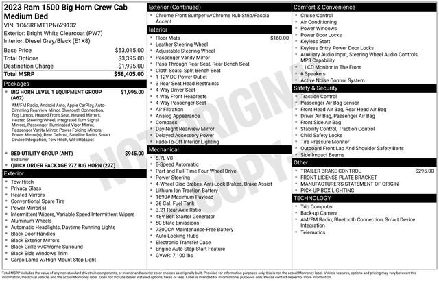 Used 2023 RAM 1500 Big Horn AWD/4WD image 38