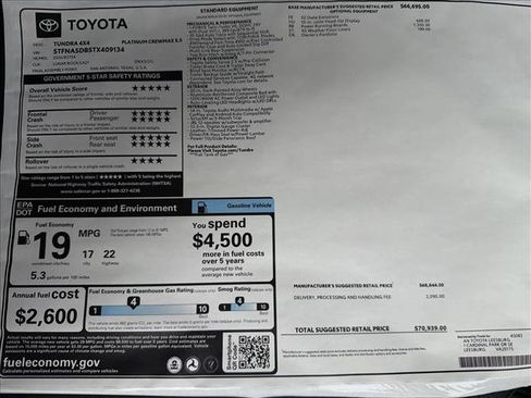 New 2026 Toyota Tundra Platinum AWD/4WD image 25
