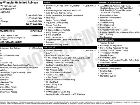 Used 2015 Jeep Wrangler Unlimited Rubicon w/ Max Tow Package AWD/4WD image 9