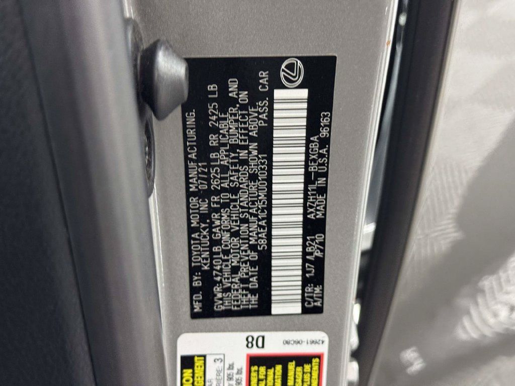 Used 2021 Lexus ES 300h w/ Accessory Package 2 FWD image 35