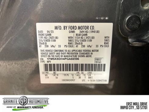 Used 2023 Ford Explorer XLT w/ Equipment Group 202A AWD/4WD image 30