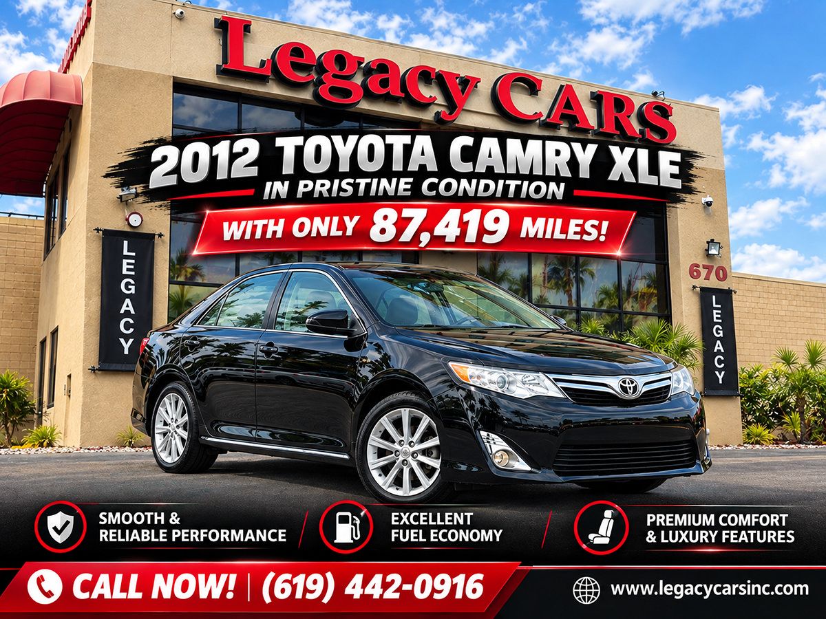 Used 2012 Toyota Camry XLE w/ Leather Pkg FWD image 2