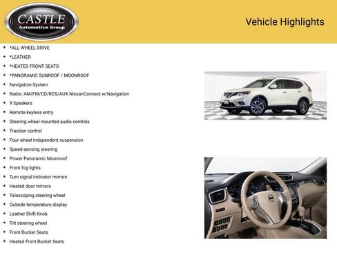 Used 2015 Nissan Rogue SL w/ SL Premium Package image 3