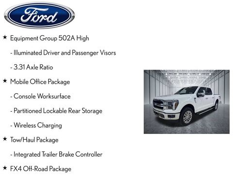 Used 2026 Ford F150 Lariat w/ Equipment Group 502A High AWD/4WD image 7