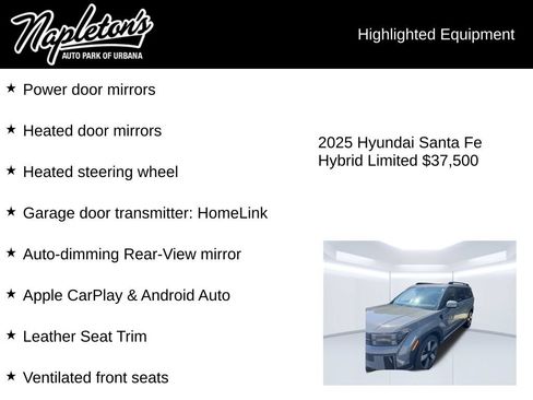 Used 2025 Hyundai Santa Fe Limited AWD/4WD image 6