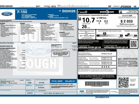 Used 2018 Ford F150 Platinum w/ Technology Package image 9