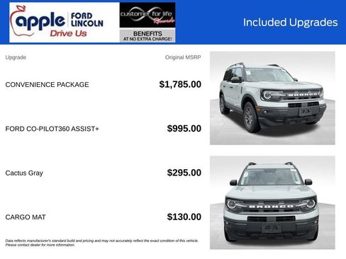 Used 2024 Ford Bronco Sport Big Bend w/ Convenience Package AWD/4WD image 4