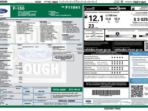 Used 2023 Ford F150 XLT w/ Equipment Group 302A High AWD/4WD image 4