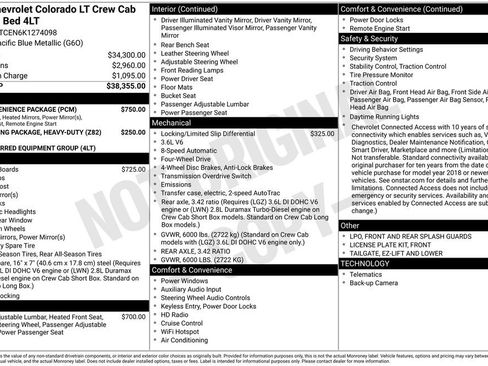 Used 2019 Chevrolet Colorado LT w/ LT Convenience Package AWD/4WD image 41