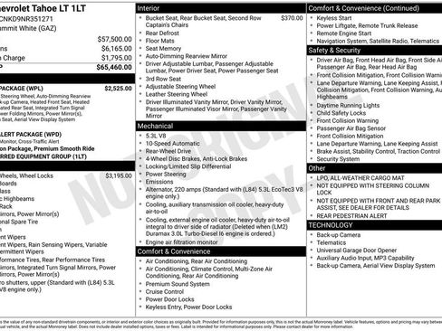 Used 2022 Chevrolet Tahoe LT w/ Luxury Package RWD image 3