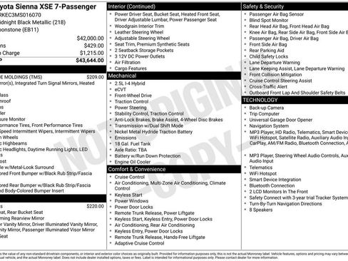 Used 2021 Toyota Sienna XSE FWD image 3