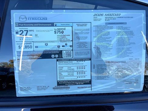 New 2026 MAZDA MAZDA3 2.5 Turbo Sedan w/Premium Plus image 20