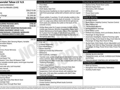 Used 2017 Chevrolet Tahoe LS w/ Max Trailering Package image 3