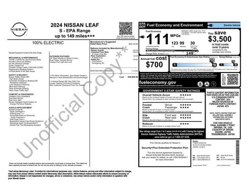 Used 2024 Nissan Leaf S image 3