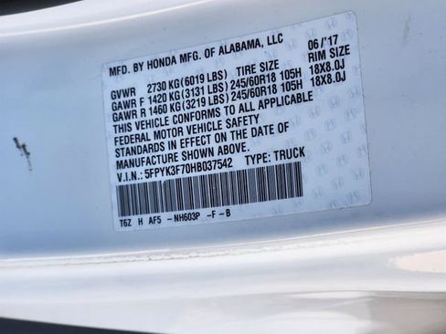 Used 2017 Honda Ridgeline RTL-E image 34