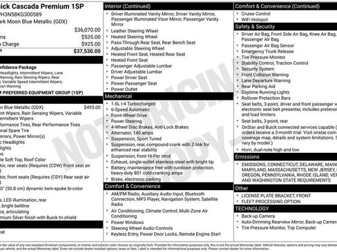 Used 2019 Buick Cascada Premium image 15