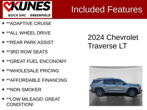 Used 2024 Chevrolet Traverse LT AWD/4WD image 3