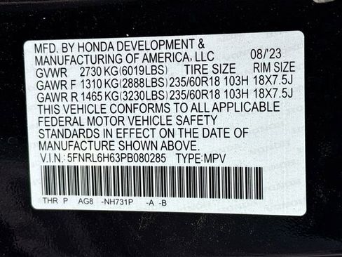Used 2023 Honda Odyssey EX-L image 16