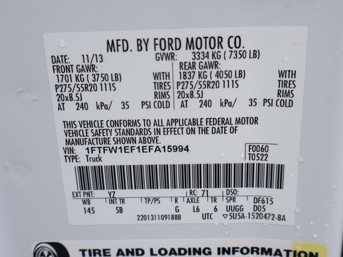 Used 2014 Ford F150 FX4 w/ Equipment Group 402A Luxury image 54