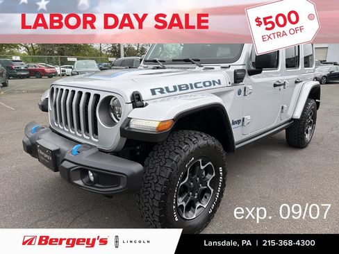 Used 2023 Jeep Wrangler Unlimited Rubicon 4xe w/ Cold Weather Group AWD/4WD image 1