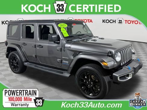 Used 2023 Jeep Wrangler Unlimited Sahara w/ Cold Weather Group AWD/4WD image 1