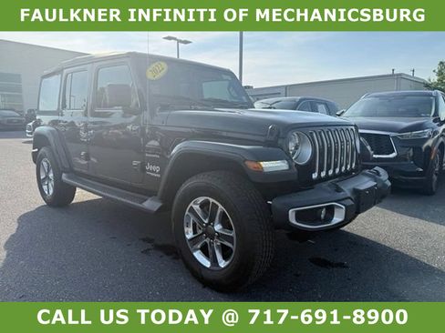 Used 2022 Jeep Wrangler Unlimited Sahara w/ LED Lighting Group AWD/4WD image 1